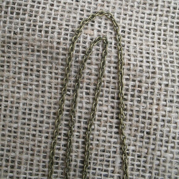 Pentacle Glass Cabochon Pendant Necklace - Picture 11 of 14